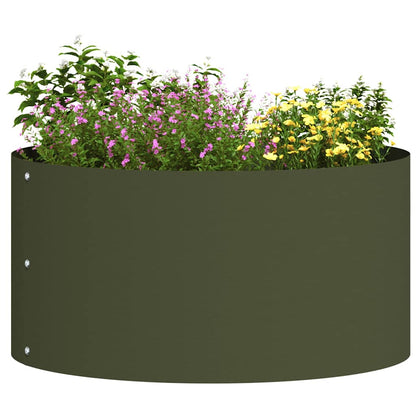 Plantenring Olijf Groen 40 x 40 x 20 cm Koudgewalst staal