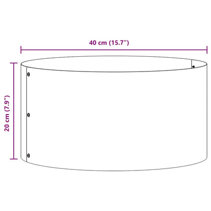 Plantenring 5 pcs Zilver 40 x 40 x 20 cm Gegalvaniseerd staal