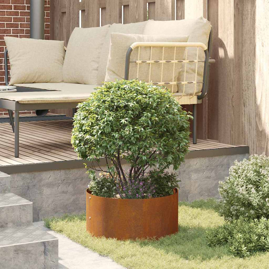 Tuinplanter 40x40x20 cm Cortenstaal