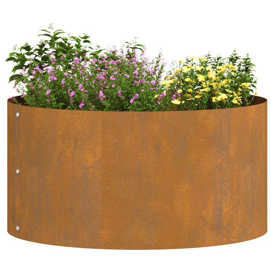 Plantenring 5 pcs Bruin 40 x 40 x 20 cm Cortenstaal