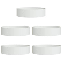 Plantenring 5 pcs Wit 80 x 80 x 20 cm Koudgewalst staal
