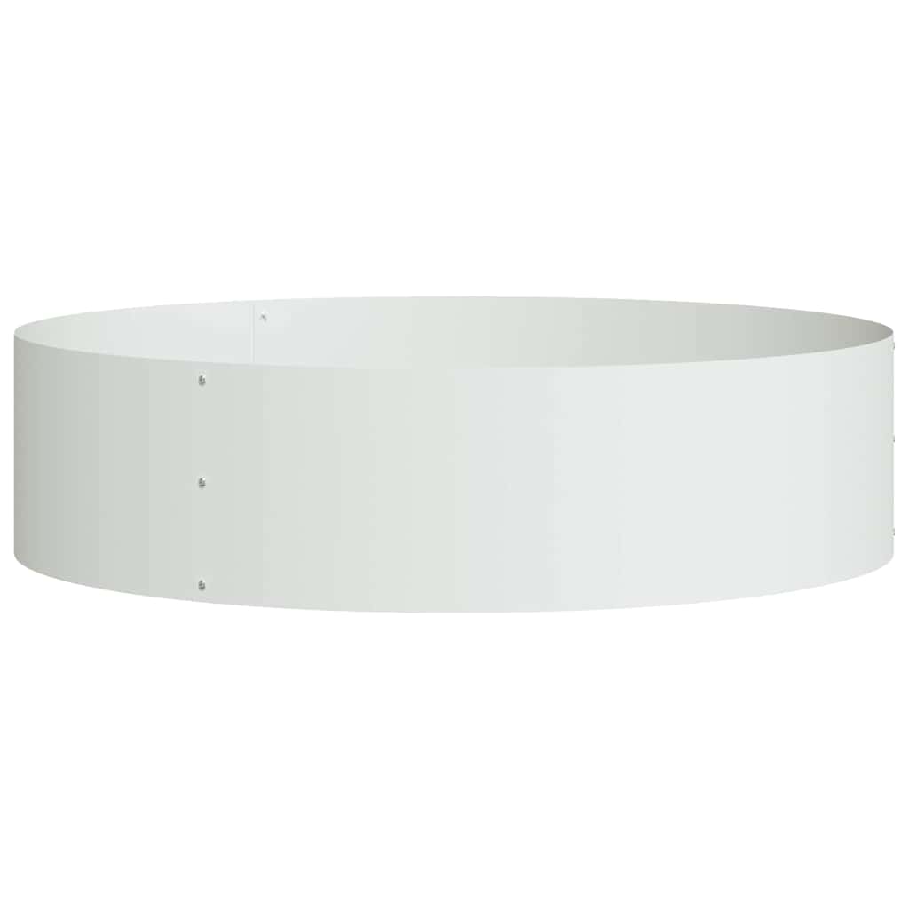 Plantenring 5 pcs Wit 80 x 80 x 20 cm Koudgewalst staal