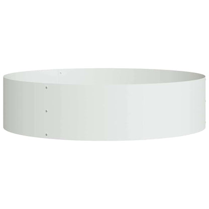 Plantenring 5 pcs Wit 80 x 80 x 20 cm Koudgewalst staal