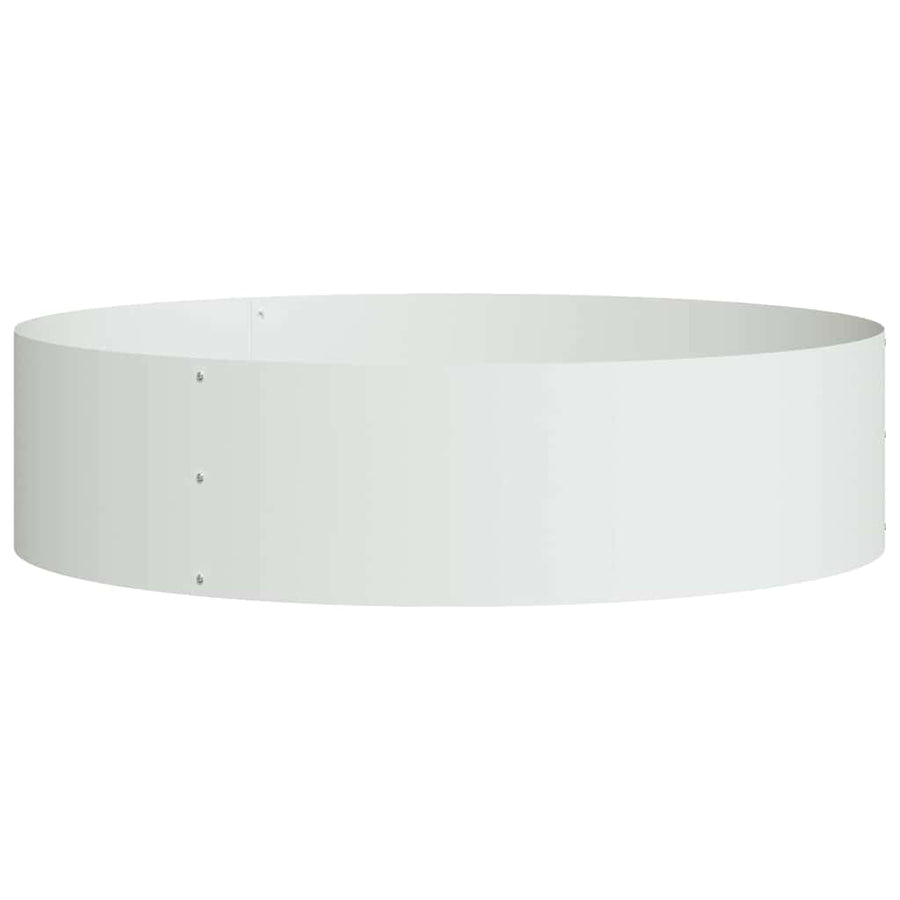 Plantenring 5 pcs Wit 80 x 80 x 20 cm Koudgewalst staal