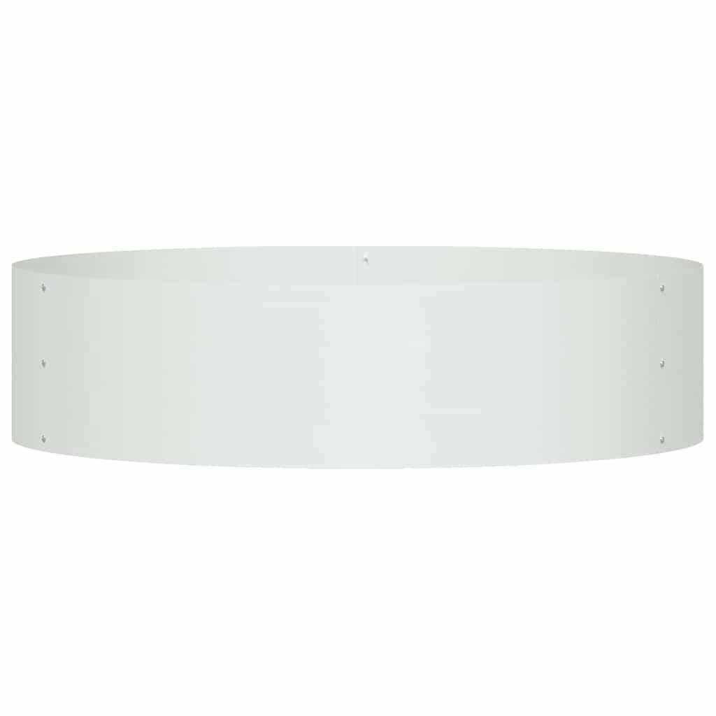 Plantenring 5 pcs Wit 80 x 80 x 20 cm Koudgewalst staal