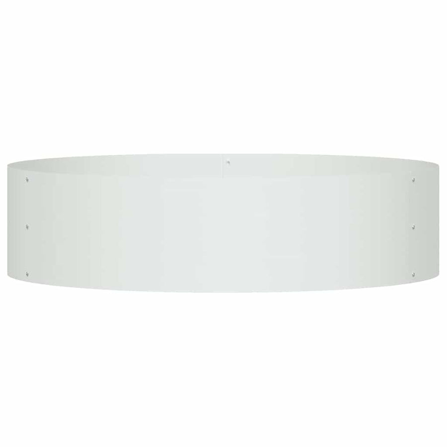 Plantenring 5 pcs Wit 80 x 80 x 20 cm Koudgewalst staal