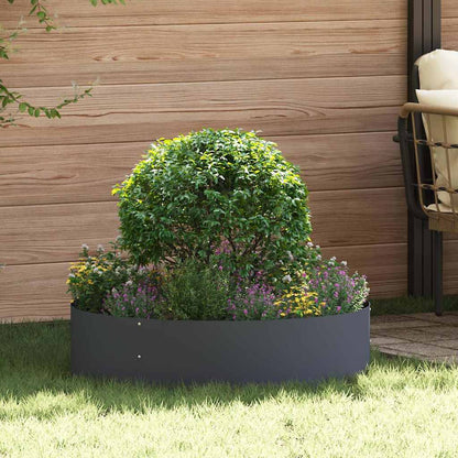 Tuin Bloempot Antraciet 80 x 80 x 20 cm Staal