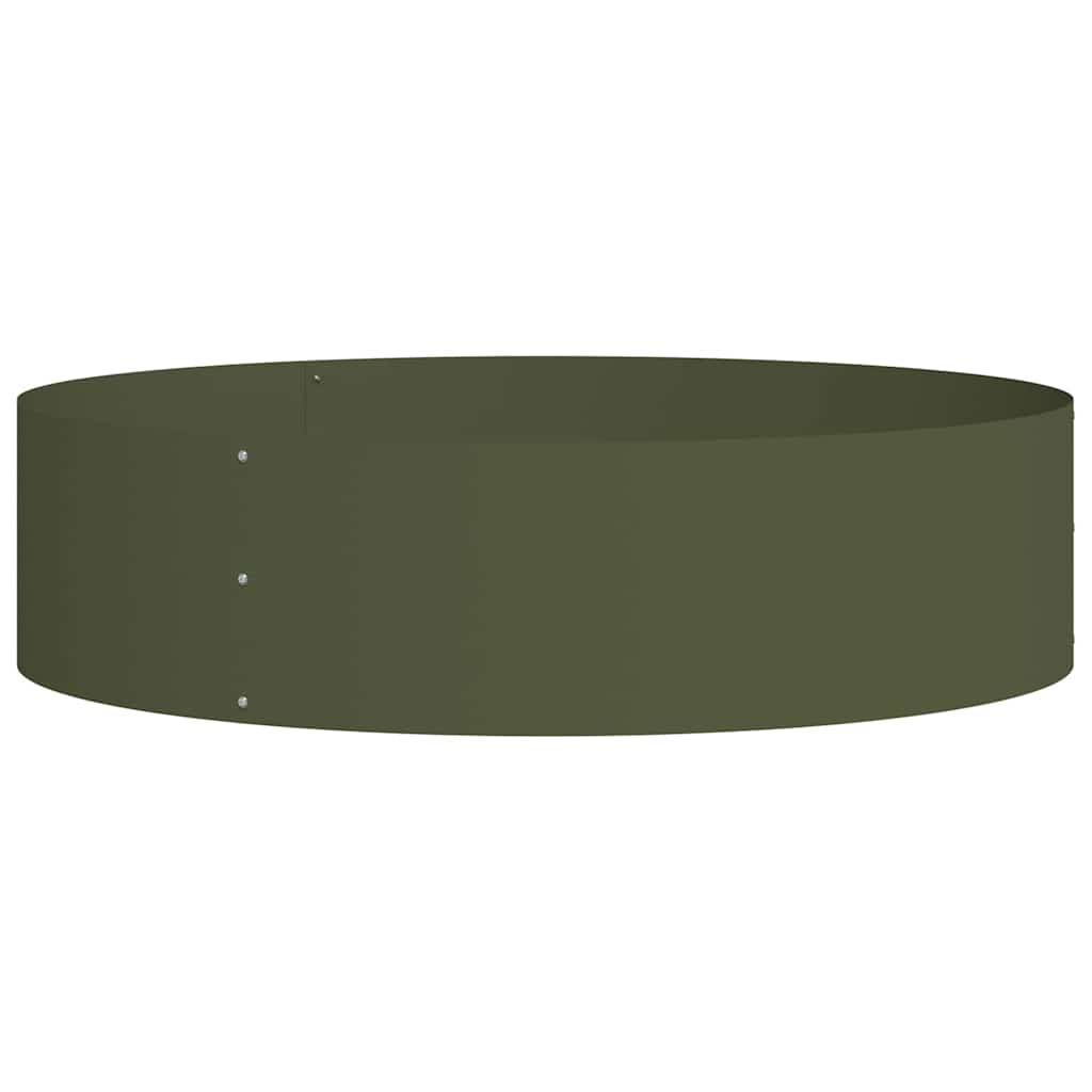 Plantenring Olijf Groen 80 x 80 x 20 cm Koudgewalst staal