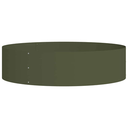 Plantenring Olijf Groen 80 x 80 x 20 cm Koudgewalst staal