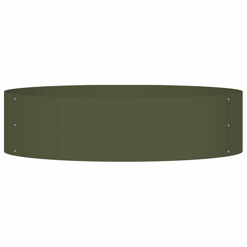 Plantenring Olijf Groen 80 x 80 x 20 cm Koudgewalst staal