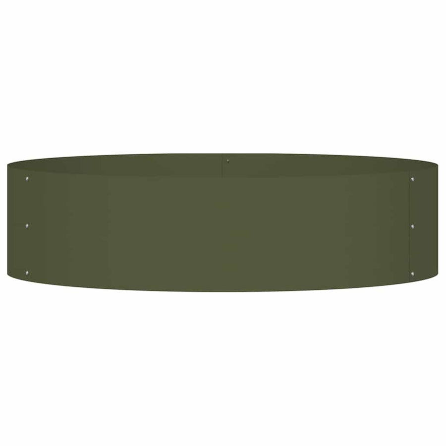 Plantenring Olijf Groen 80 x 80 x 20 cm Koudgewalst staal