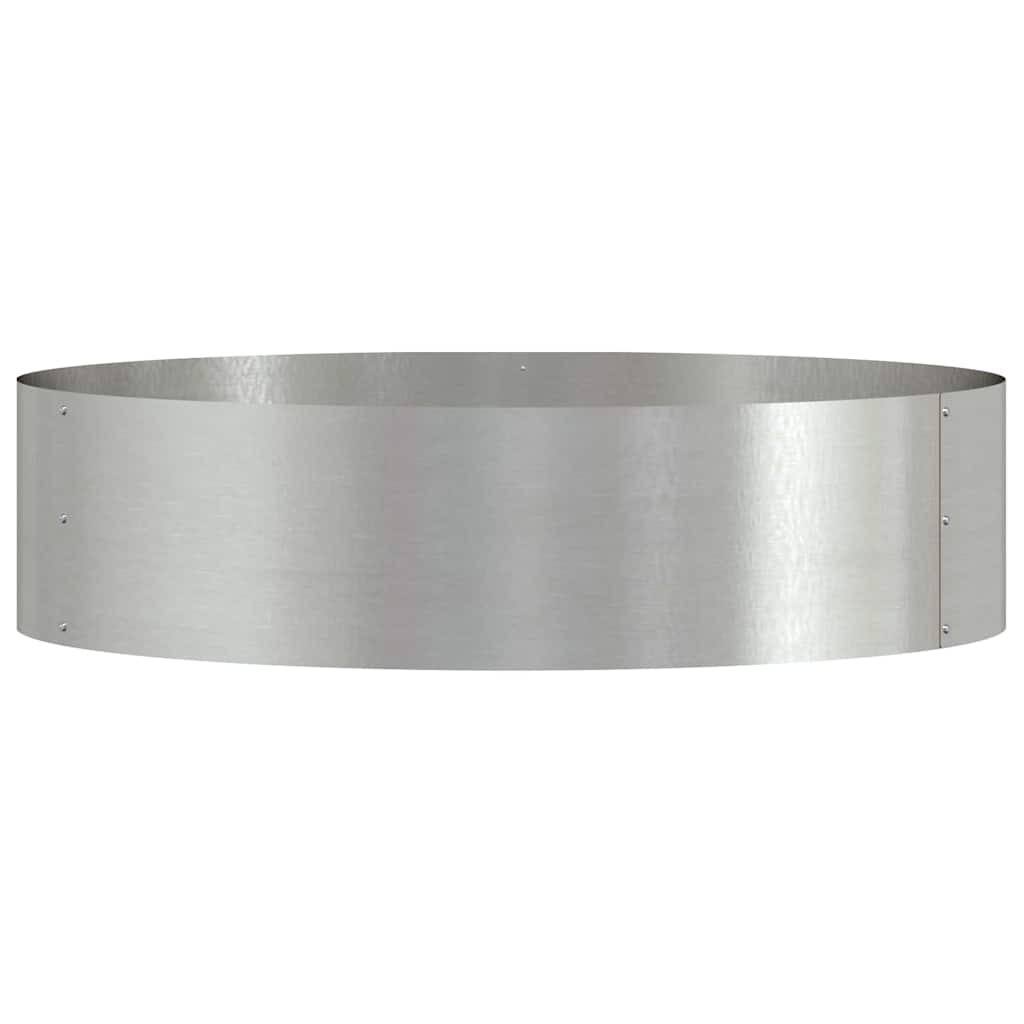 Plantenring Zilver 80 x 80 x 20 cm Roestvrij staal