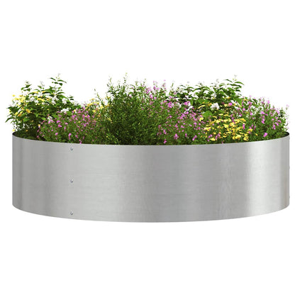 Plantenring Zilver 80 x 80 x 20 cm Roestvrij staal