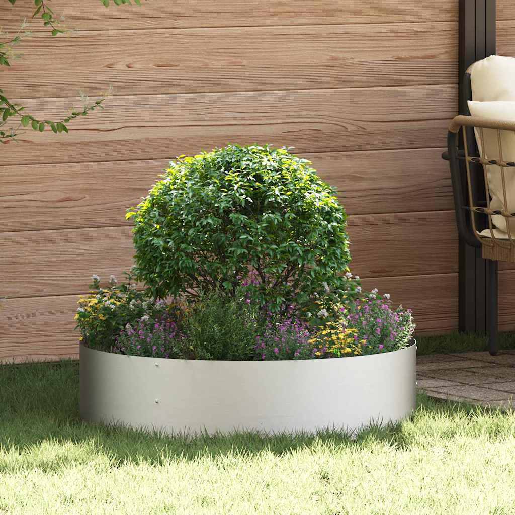 Plantenring 5 st Zilver 80 x 80 x 20 cm Roestvrij staal