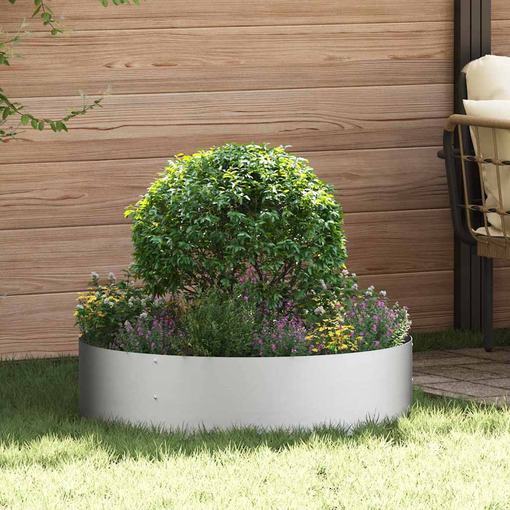 Plantenring 5 st Zilver 80 x 80 x 20 cm Gegalvaniseerd staal