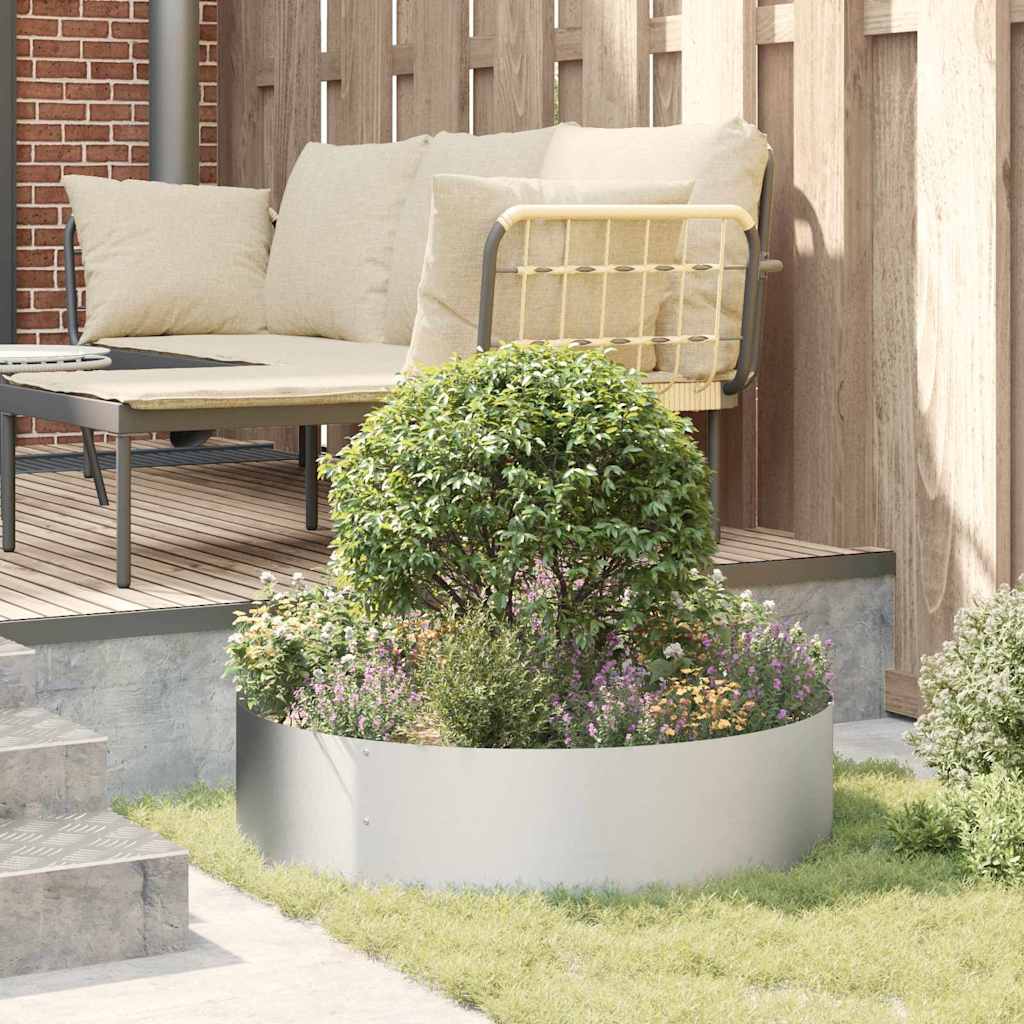 Plantenring 5 st Zilver 80 x 80 x 20 cm Gegalvaniseerd staal