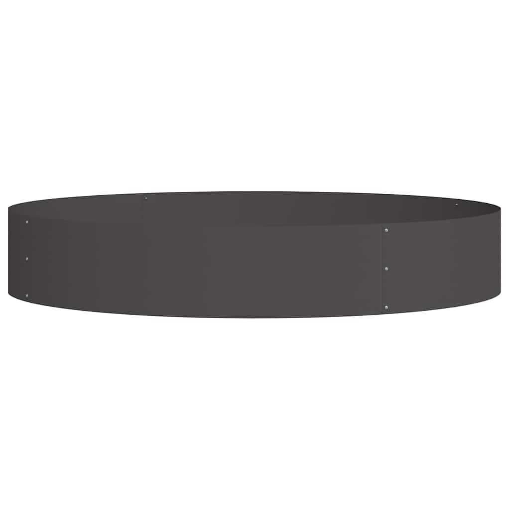 Plantenring 5 pcs Zwart 120 x 120 x 20 cm Koudgewalst staal