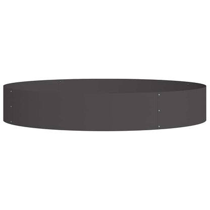 Plantenring 5 pcs Zwart 120 x 120 x 20 cm Koudgewalst staal