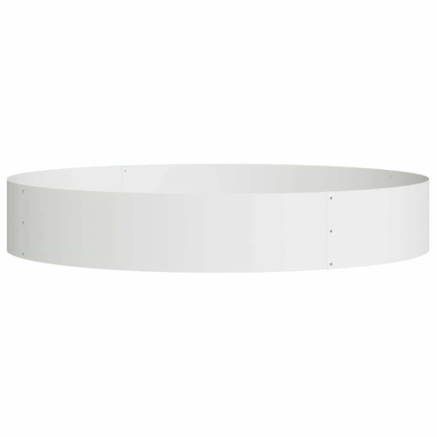 Plantenring Wit 120 x 120 x 20 cm Koudgewalst staal