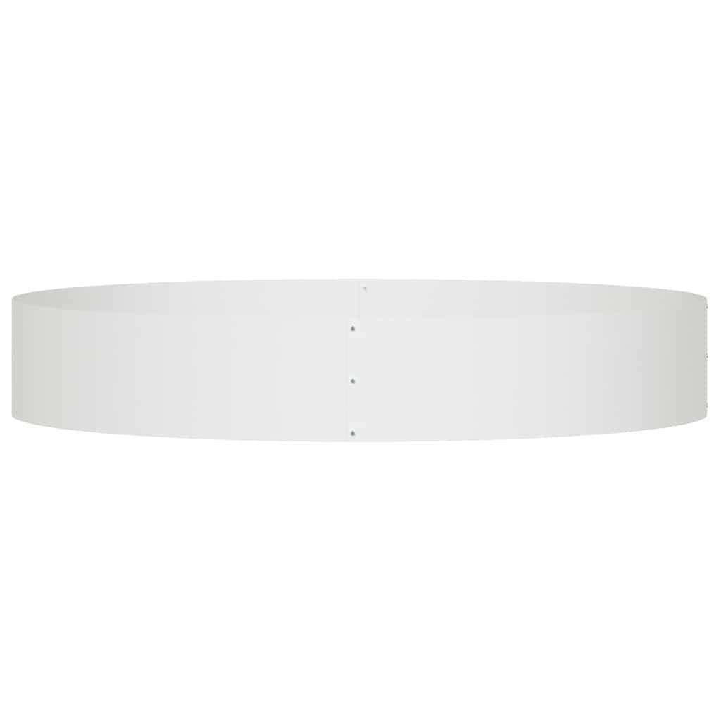 Plantenring Wit 120 x 120 x 20 cm Koudgewalst staal
