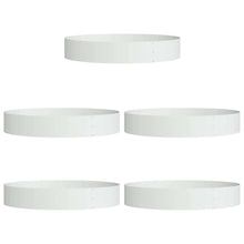 Plantenring 5 pcs Wit 120 x 120 x 20 cm Koudgewalst staal