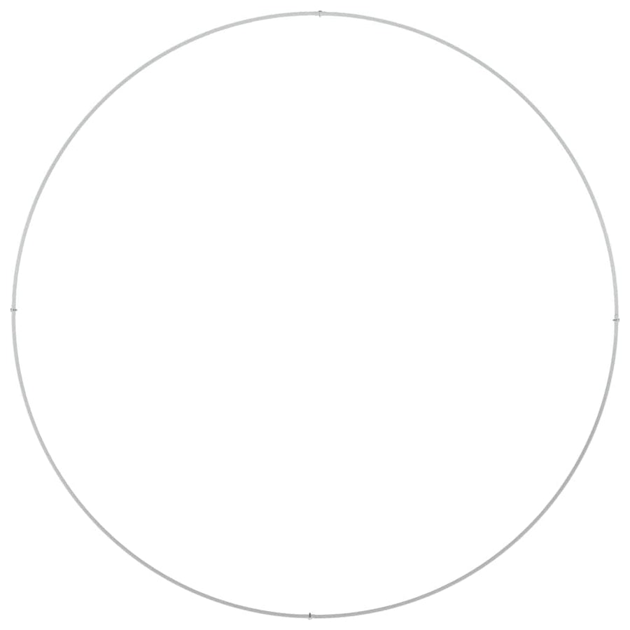 Plantenring 5 pcs Wit 120 x 120 x 20 cm Koudgewalst staal