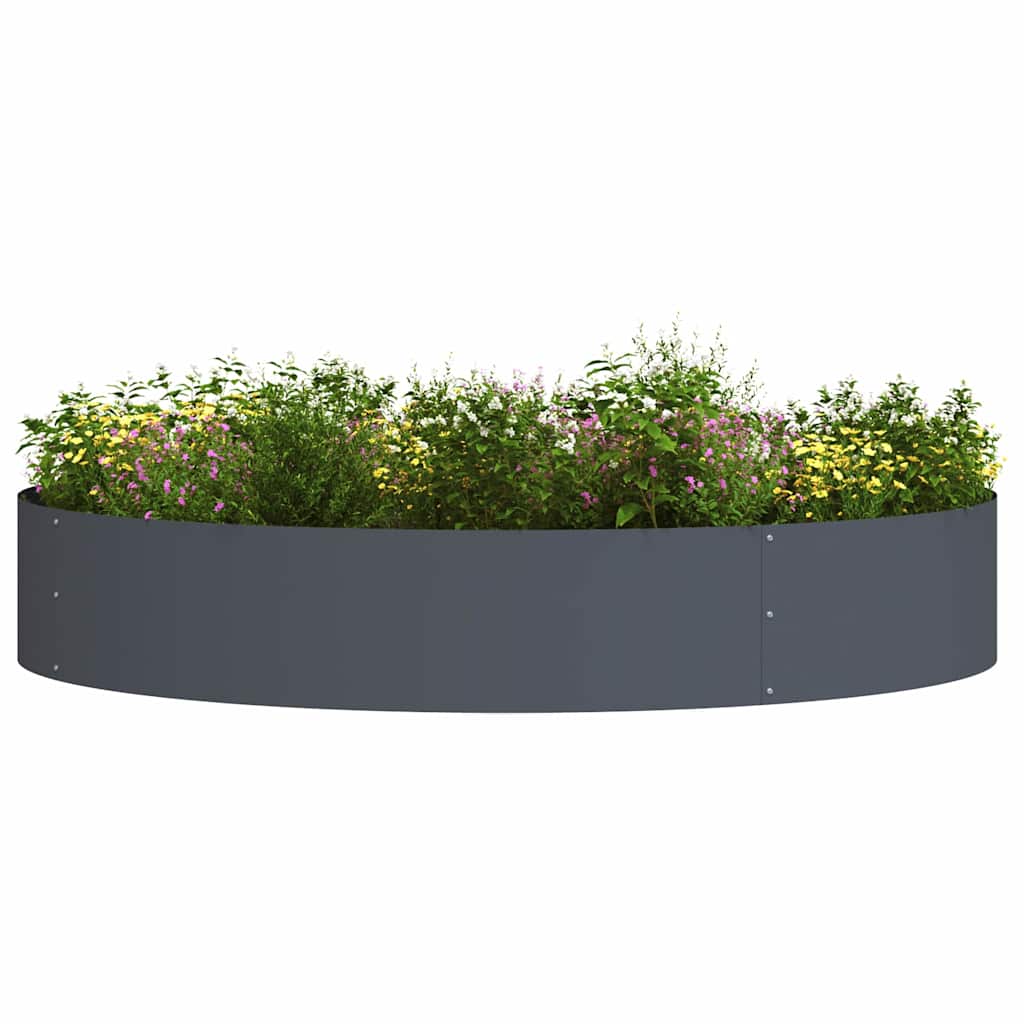 Tuin Bloempot Antraciet 120 x 120 x 20 cm Koudgewalst staal