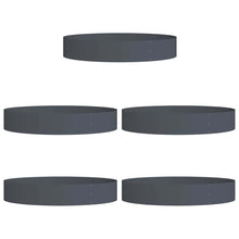 Plantenring 5 pcs Antraciet 120 x 120 x 20 cm Koudgewalst staal