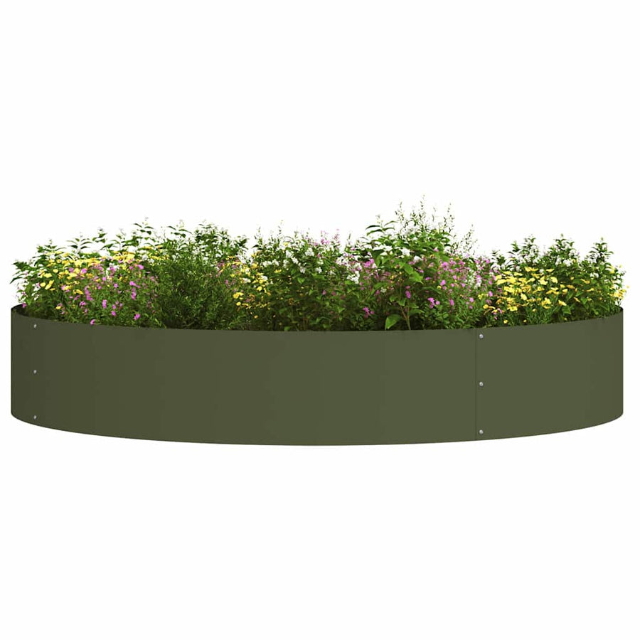 Plantenring 5 pcs Olijf Groen 120 x 120 x 20 cm