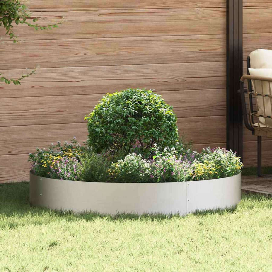 Plantenring Zilver 120 x 120 x 20 cm Roestvrij staal
