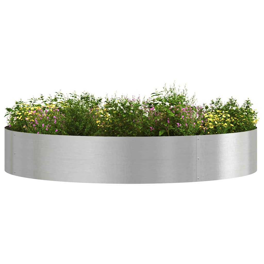 Plantenring Zilver 120 x 120 x 20 cm Roestvrij staal