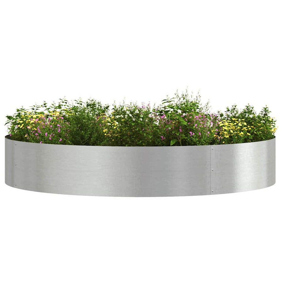 Plantenring 5 st Zilver 120 x 120 x 20 cm Roestvrij staal