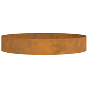 Plantenring 120x120x20 cm cortenstaal bruin
