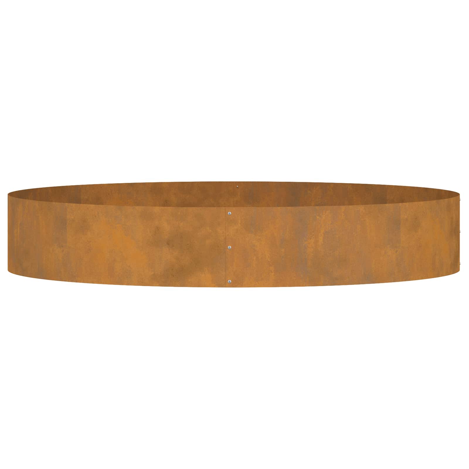 Plantenring Bruin 120 x 120 x 20 cm Cortenstaal