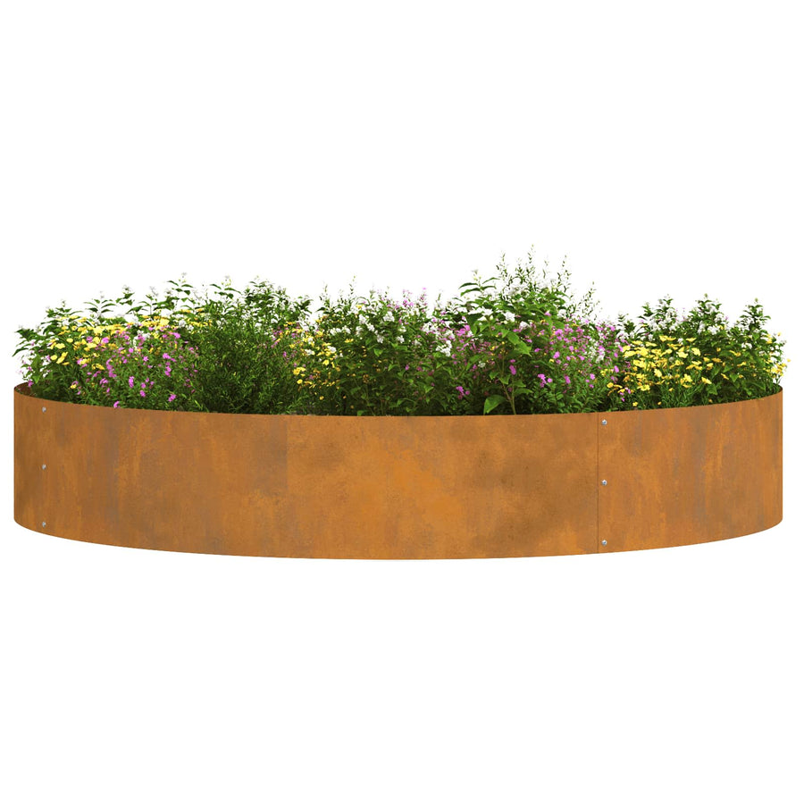 Plantenring 5 pcs Bruin 120 x 120 x 20 cm Cortenstaal