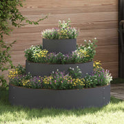 Plantenbak staal antraciet 90x90x20 cm