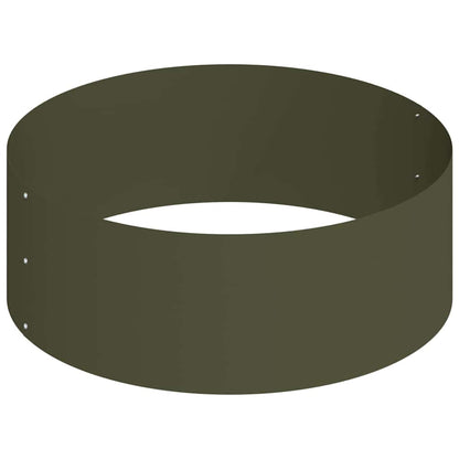 Tuin Bloempot Olijf Groen 90 x 90 x 20 cm Koudgewalst staal