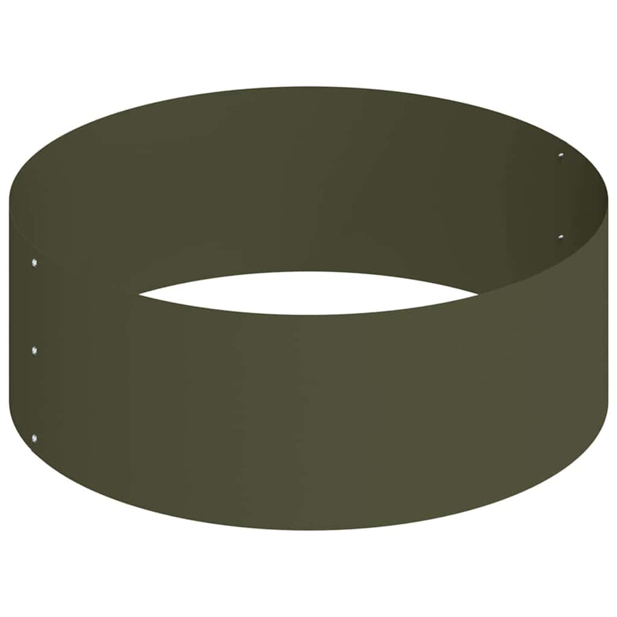 Tuin Bloempot Olijf Groen 90 x 90 x 20 cm Koudgewalst staal