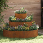Garden Planter Brown 90 x 90 x 20 cm Corten Steel