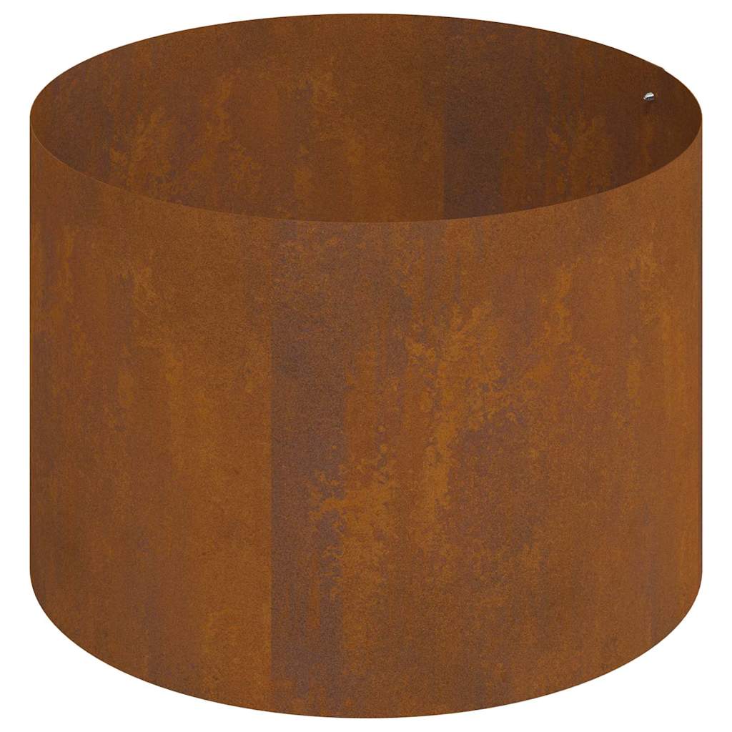 Tuin Bloempot Bruin 90 x 90 x 20 cm Cortenstaal