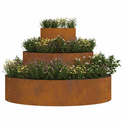 Tuin Bloempot Bruin 90 x 90 x 20 cm Cortenstaal