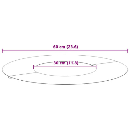 geschikt voor platte boomringen 5 pcs Antraciet Ø30 / 60 cm Staal