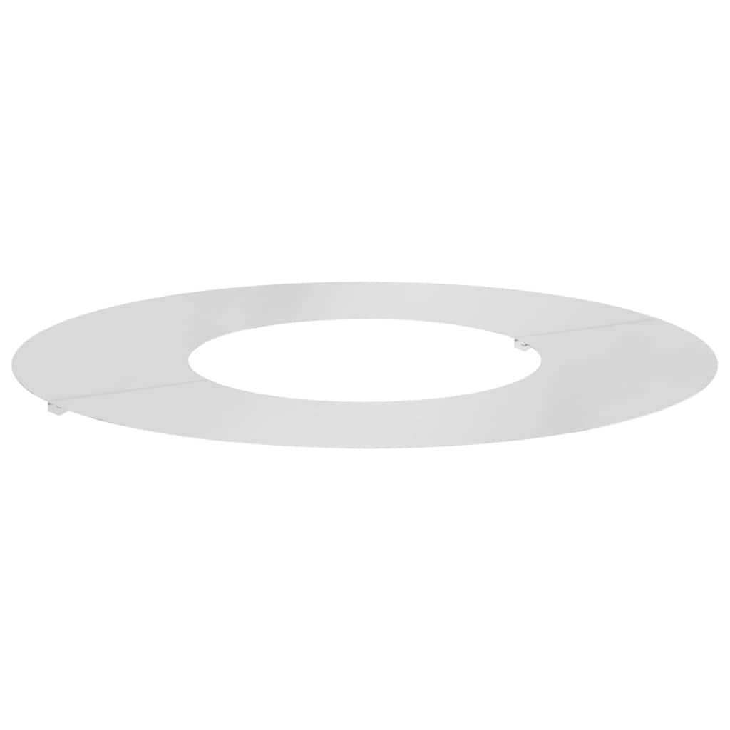 geschikt voor platte boomring Zilver Ø30 / 60 cm