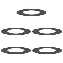 geschikt voor platte boomringen 5 pcs Zwart Ø40 / 70 cm Staal