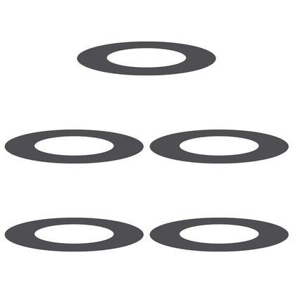 geschikt voor platte boomringen 5 pcs Zwart Ø40 / 70 cm Staal