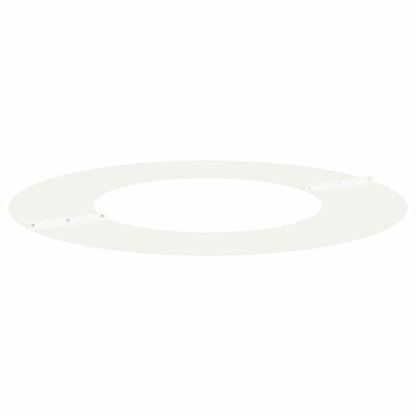 geschikt voor platte boomringen 5 pcs Wit Ø40 / 70 cm Staal