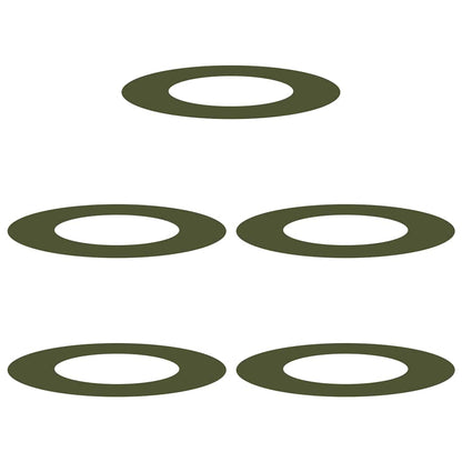geschikt voor platte boomringen 5 pcs Olijfgroen Ø40 / 70 cm