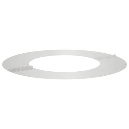 geschikt voor platte boomring Zilver Ø40 / 70 cm Roestvrij staal
