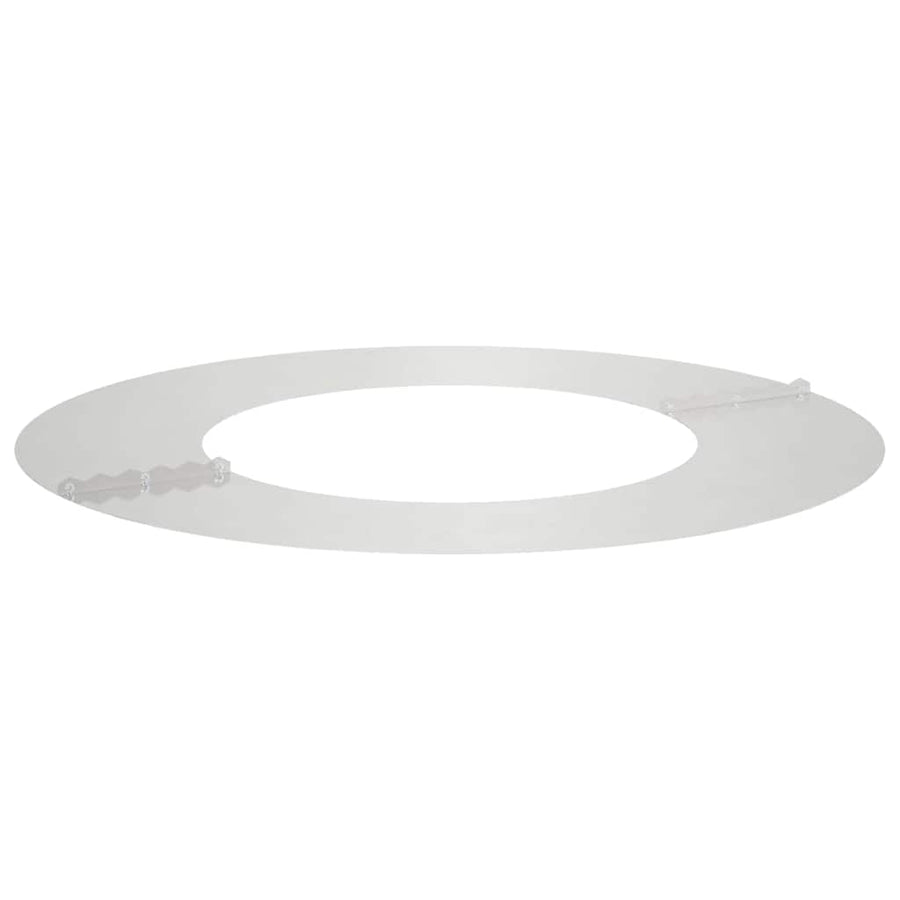 geschikt voor platte boomring Zilver Ø40 / 70 cm Roestvrij staal
