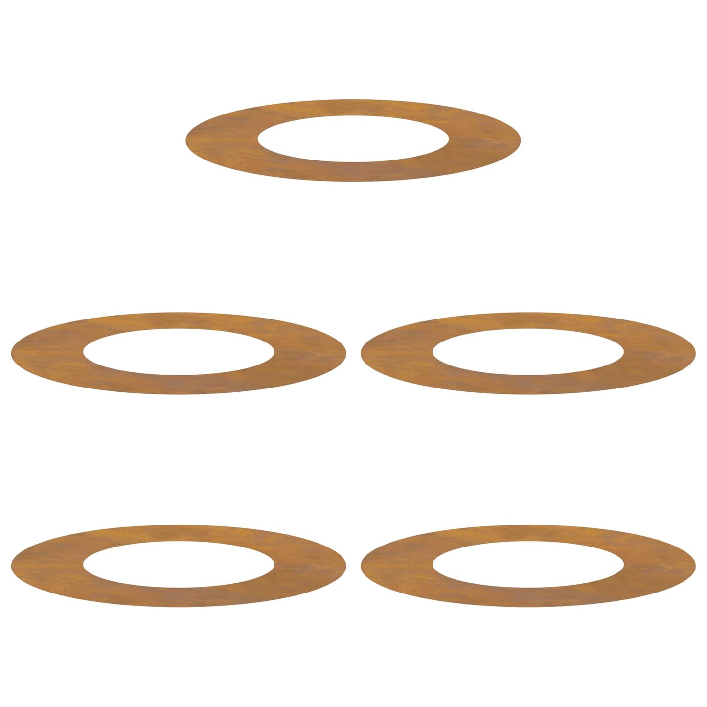 geschikt voor platte boomringen 5 pcs Bruin Ø40 / 70 cm